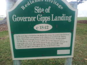 The Governor's landing site, he didn't stay too long on the mud flats