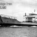 Moongalba vehicular ferry on postcard, Cleveland , ca 1970