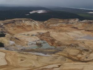 Enterprise sand mine viewed from the air