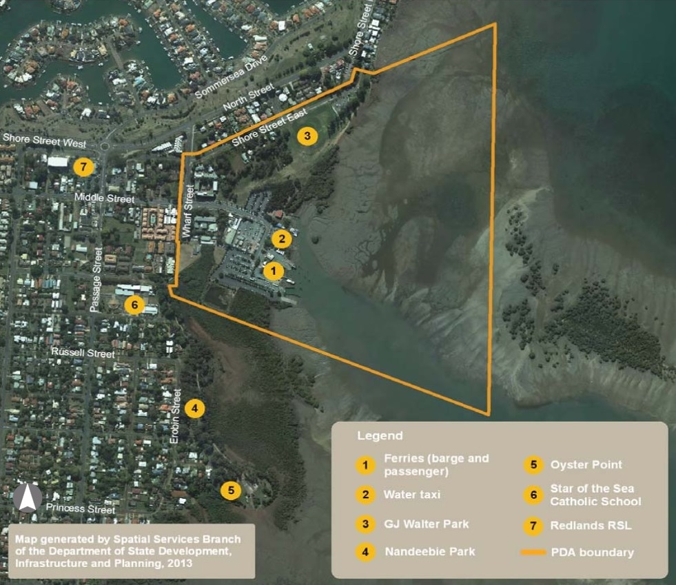 The Toondah Harbour Priority Development Area would become a massive construction site for about 20 years.