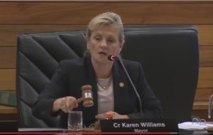 Mayor Karen Williams - under pressure? 