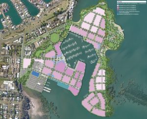 Walker Corporation's 'Master Plan' for Toondah Harbour (click to enlarge)