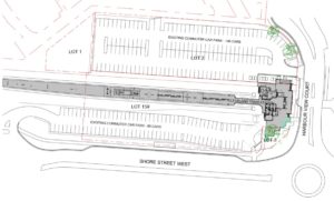 Current car parking bays at Cleveland train station as per drawings submitted by the developer (click to enlarge)