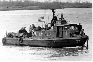 A swift boat operating in Vietnam during the 1960s
