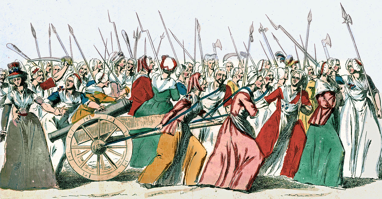 Women's March on Versailles (1789) leading up to the "age of foolishness"