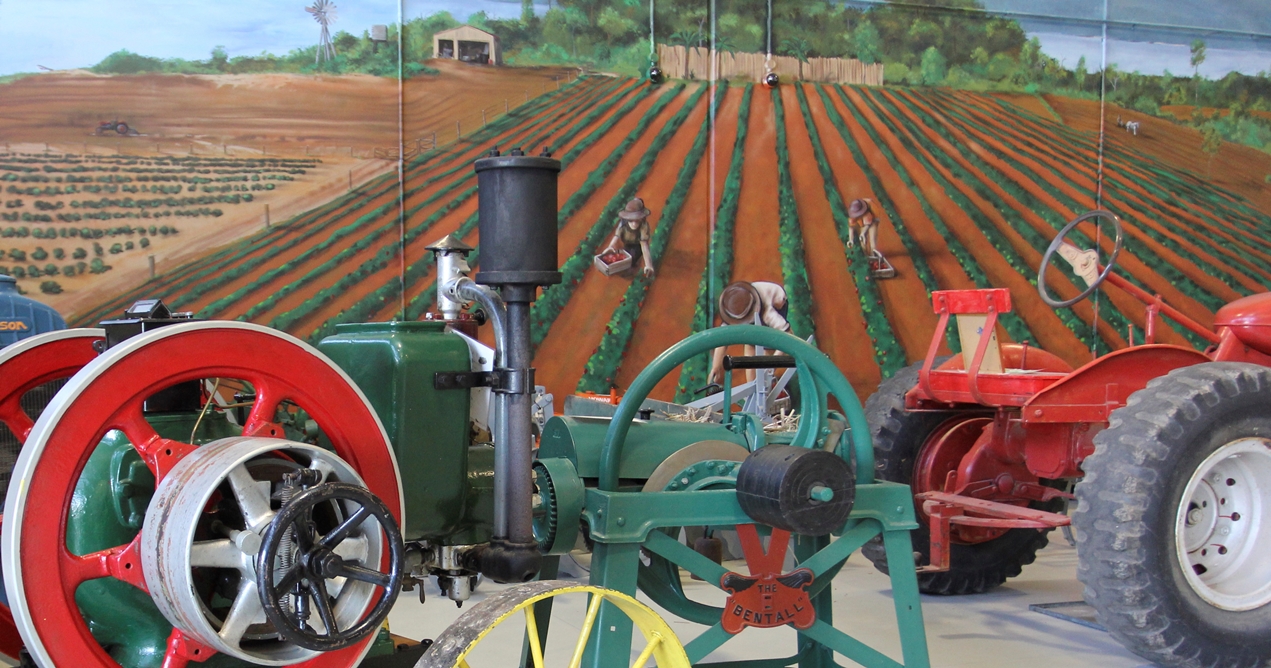Strawberry fields of the Redlands - a mural at the Redland Museum