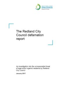 Redland City Council Defamation Report