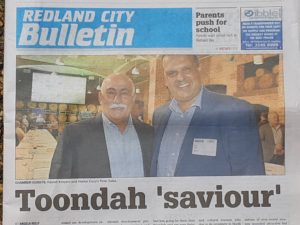 Redland City Bulletin story about Toondah Harbour.