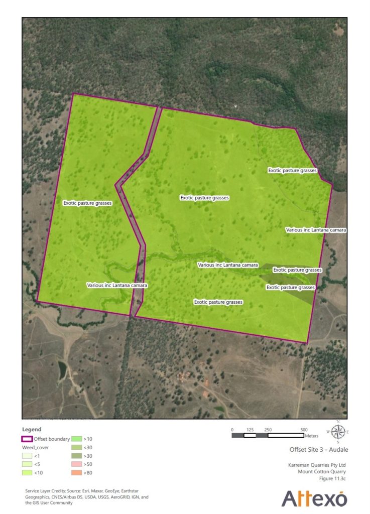 Offset Site 3 at Audale about 80 kms from the site impacted by Karreman quarries expansion.