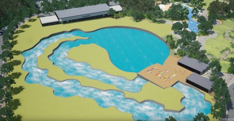 Concept image of Birkdale whitewater facility
