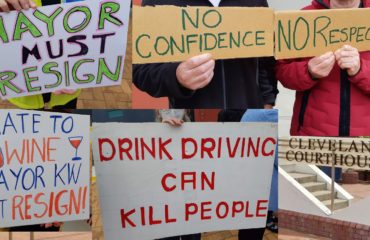 Protests relating to the Mayor's crash