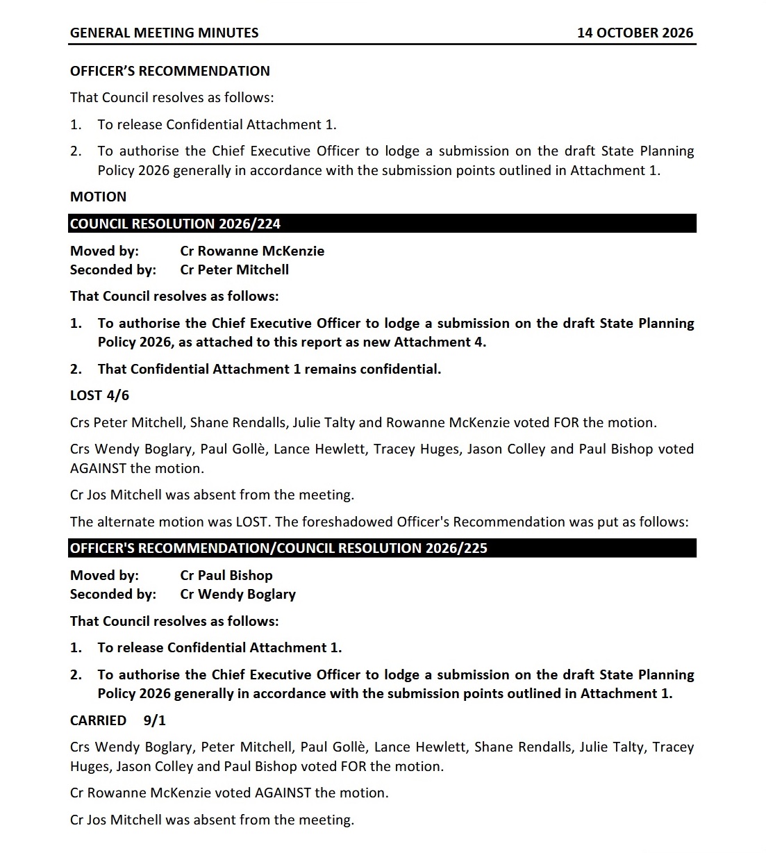 State Planning Policy submission divides Redland City Councillors ...